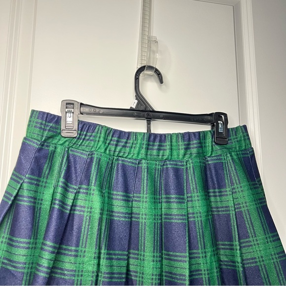 Green and Blue Plaid Women's Skirt Sz XL - Picture 2 of 6